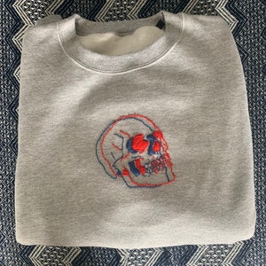 Embroidery Skull Jumper