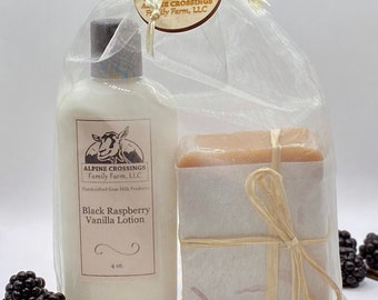 Black Raspberry and Vanilla Soap and Lotion Gift Set