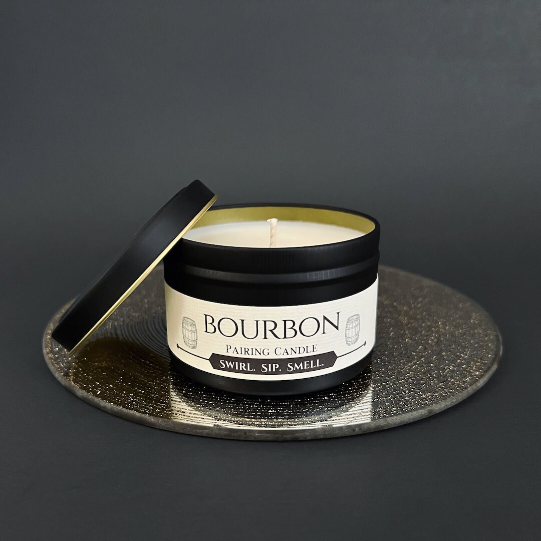 Bourbon Pairing Candle Cocktail Gift Tobacco Vanilla Etsy