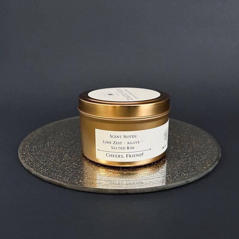 Tequila Pairing Candle, Tequila Lover Gift, Margarita Gift, 8oz Soy Wax