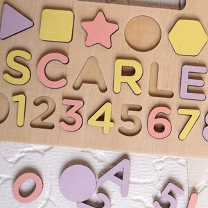 Personalized Name Puzzle With Pegs New Christmas Gifts for - Etsy