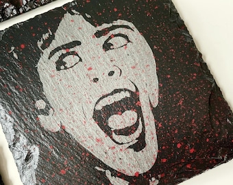Sleepaway Camp Bloody Variant Coaster Set - Angela Baker / Horror / Cult Classic / Felissa Rose / 1980's Horror Movies FREE SHIPPING