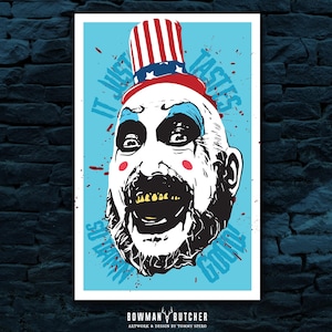 Captain Spaulding Kunstdruck / Haus der 1000 Leichen / Rob Zombie / Sid Haig