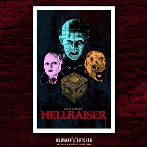 Hellraiser - Alternative Movie Poster / 80s Horror Movies / Clive Barker / Pinhead / Gothic Horror