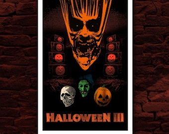 Halloween III - Alternative Movie Poster / 80s Horror Movies / Silver Shamrock