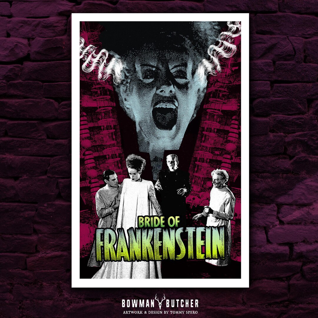 Bride of Frankenstein - Alternative Movie Poster / Universal Monsters ...