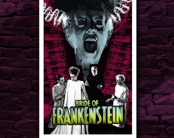 Bride of Frankenstein - alternatieve filmposter / Universal Monsters / Classic Monsters / Boris Karloff