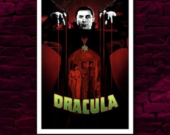 Drácula - Cartel de película alternativa / Monstruos universales / Monstruos clásicos / Bela Lugosi / Terror clásico