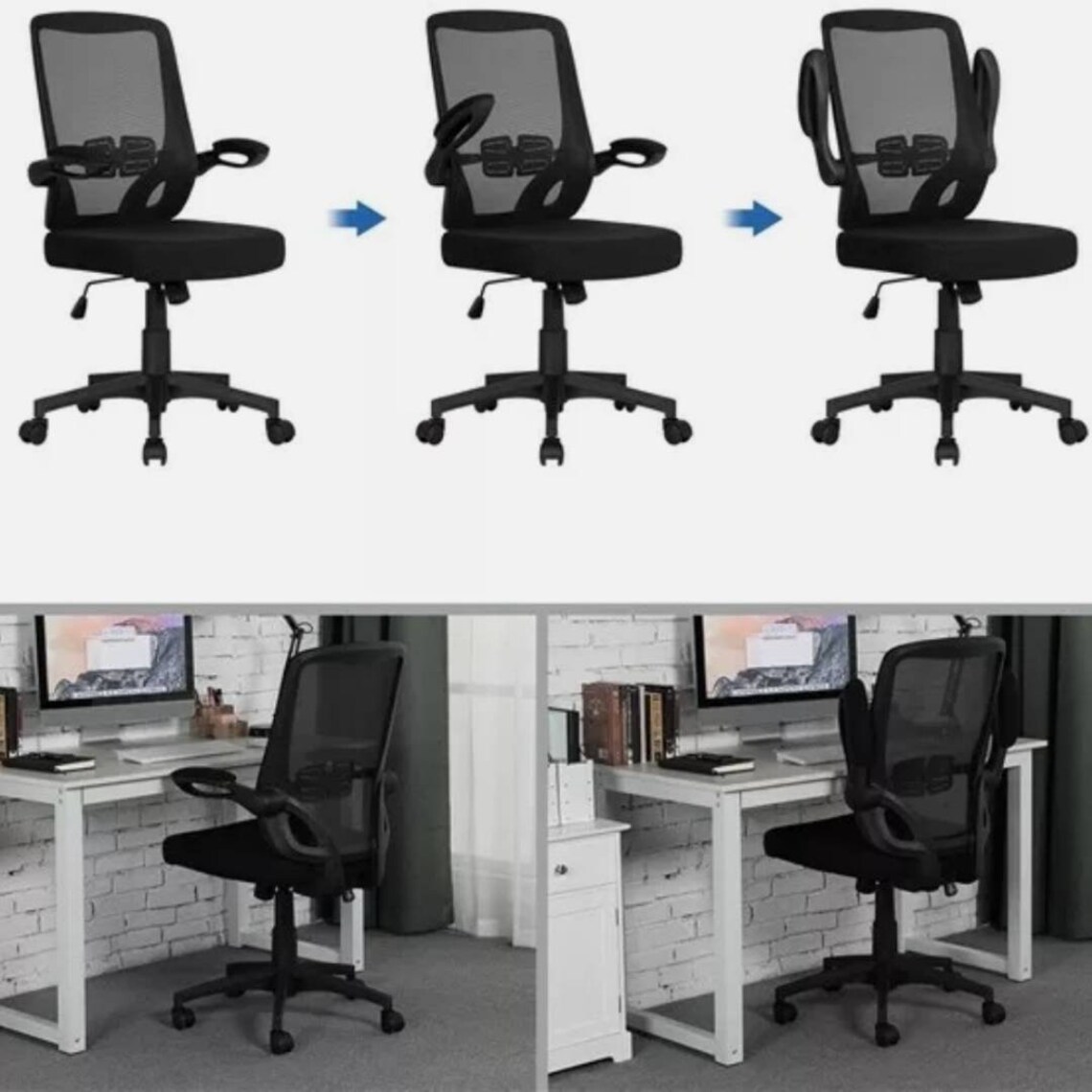 Adjustable Office Chair Executive Swivel Computer Chair with | Etsy