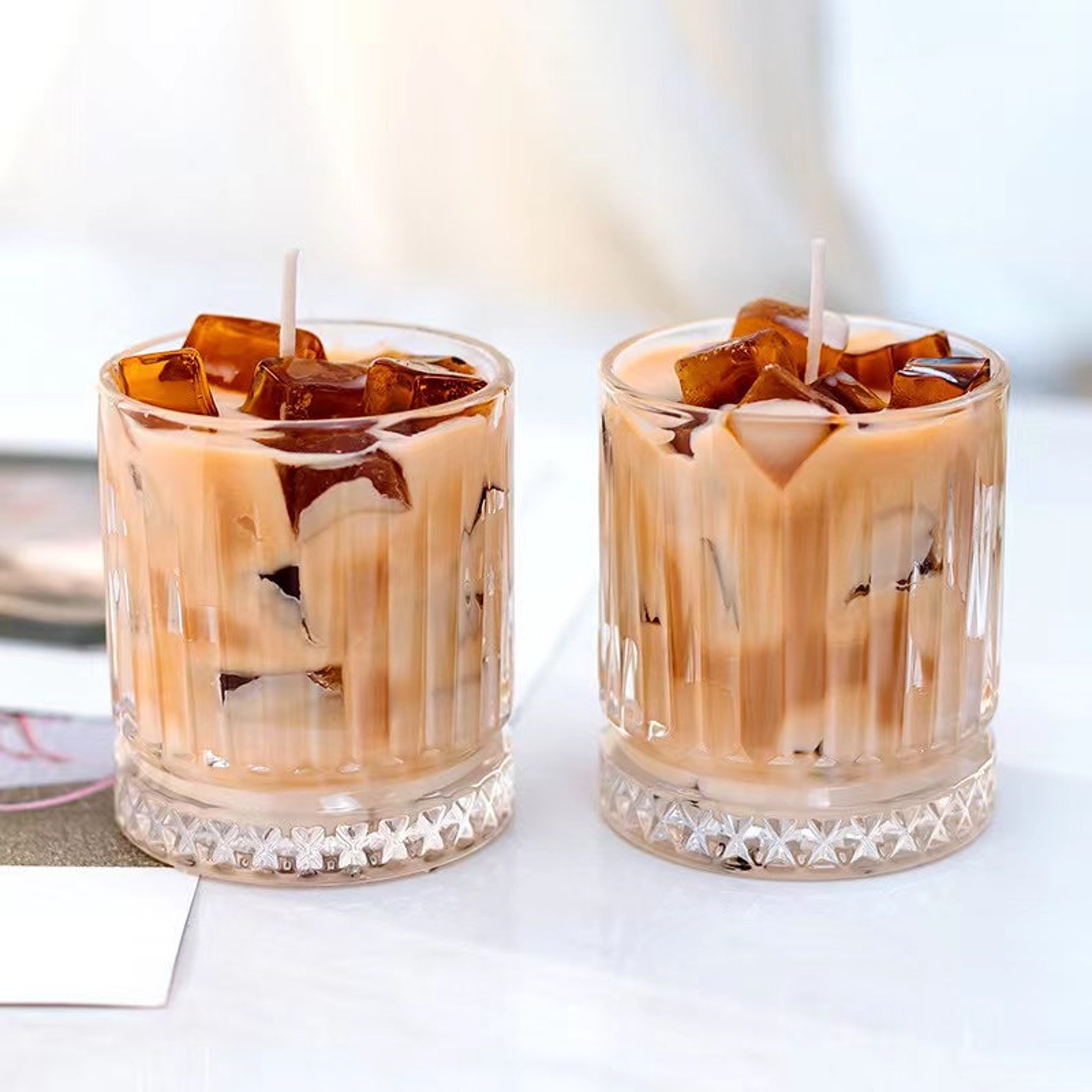 Iced Coffee Candle Caramel Latte Thanksgiving Gift Etsy