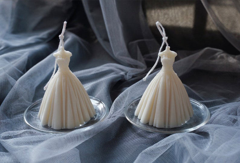 Women Wedding Dress Candle Bridal Gifts Home Decor Etsy