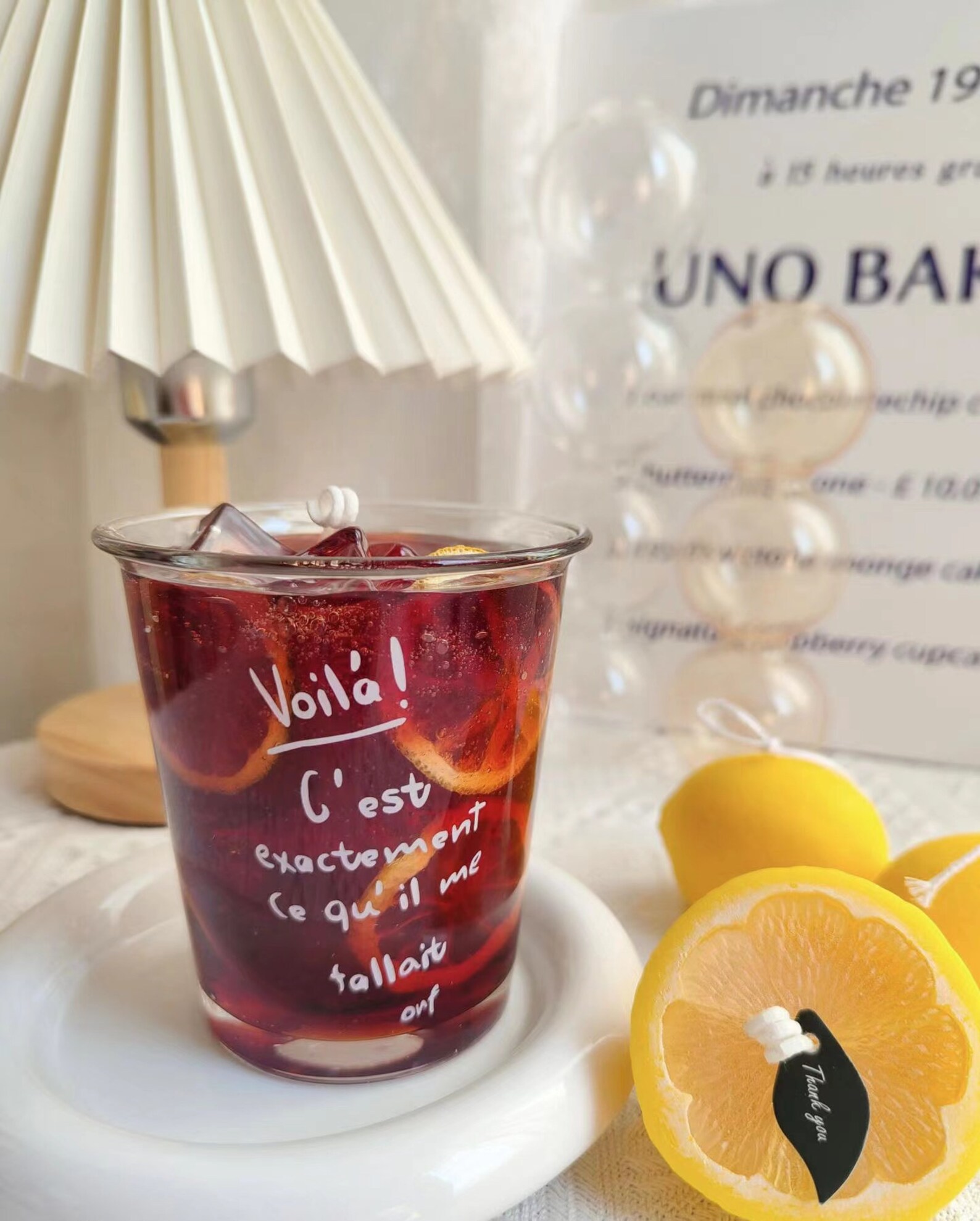 Iced Lemon Tea Candle Cute Fun Drink Candle Nature Gel Wax Etsy