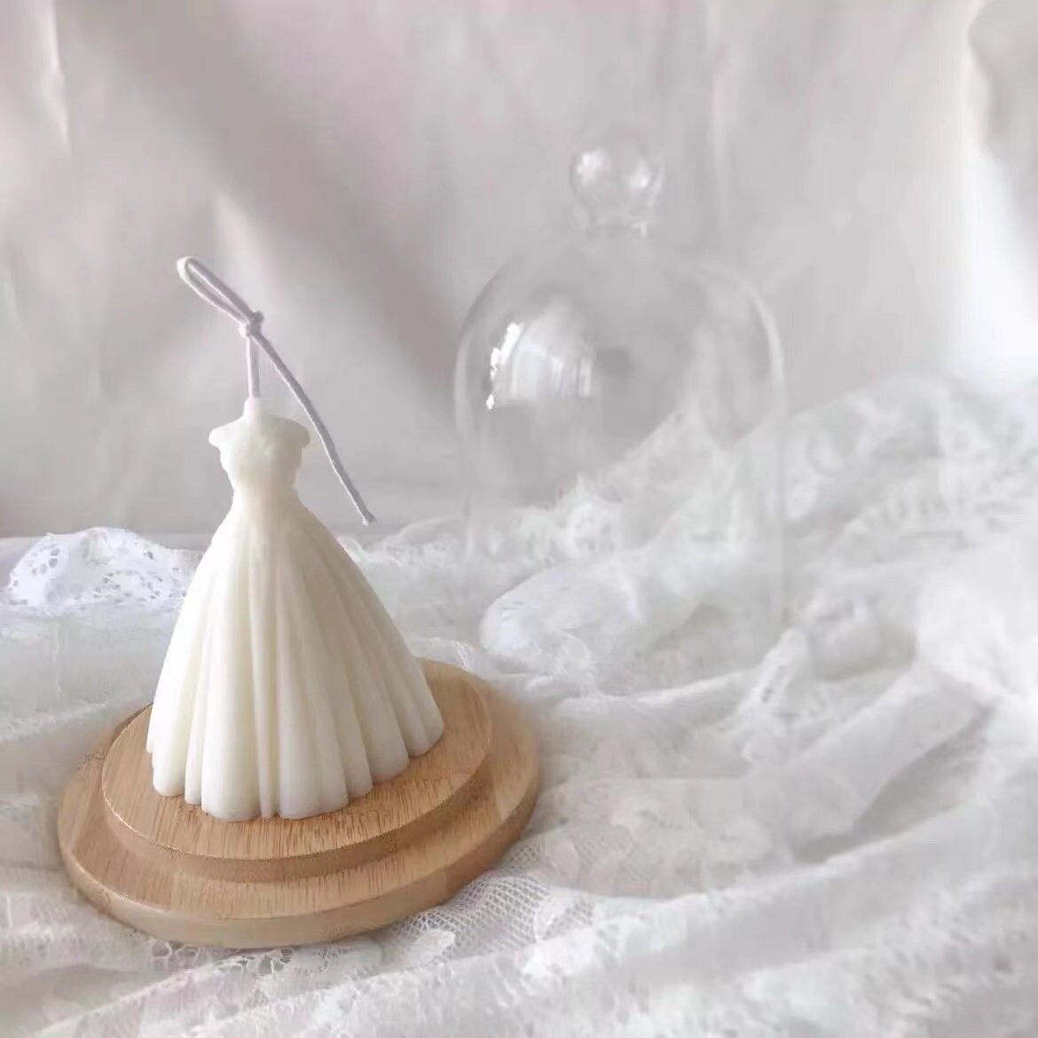 Women Wedding Dress Candle Bridal Gifts Home Decor Etsy