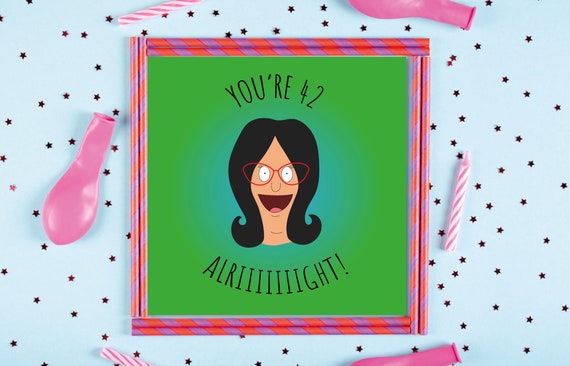 Bob's Burgers Greeting Card Louise Belcher Card Funny 