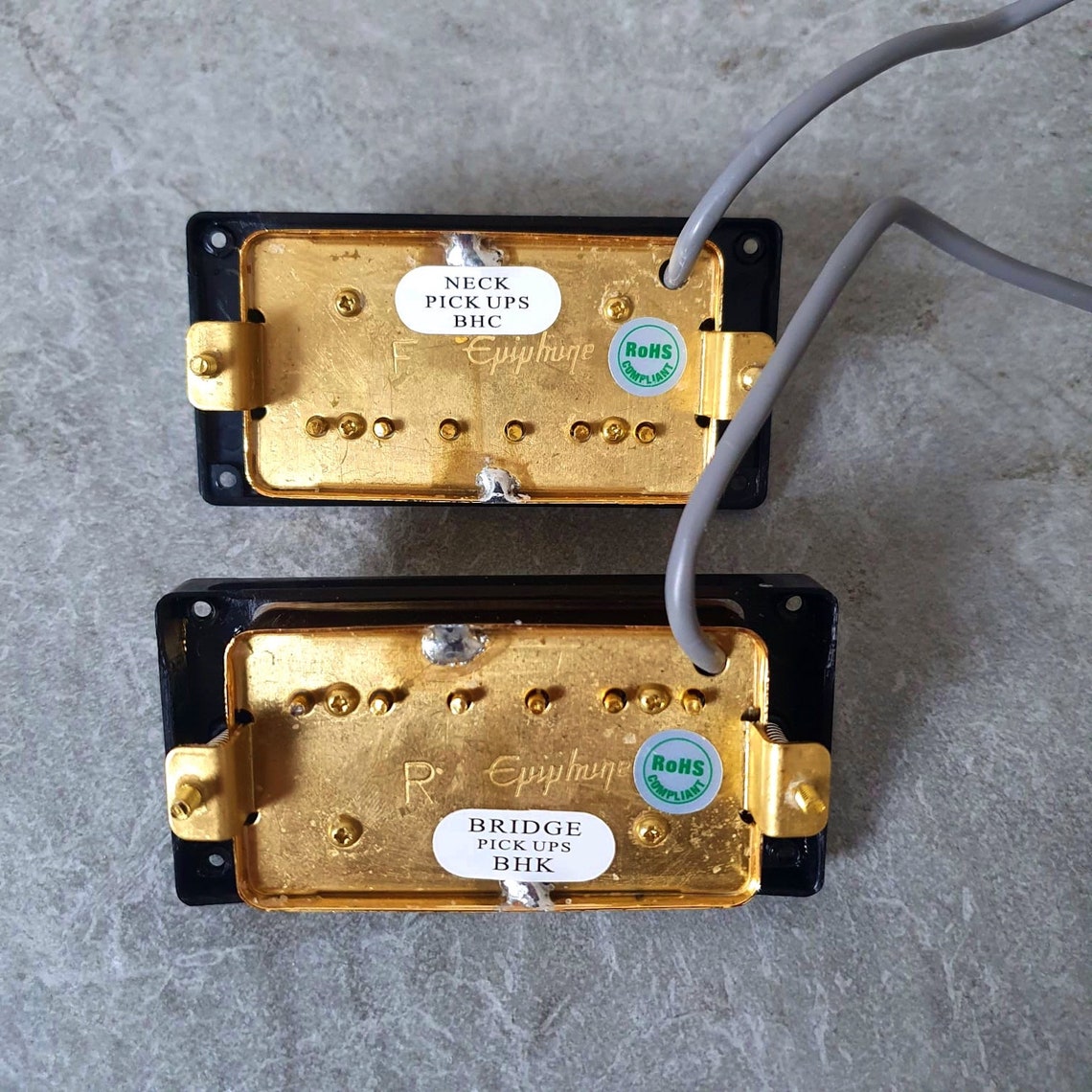 Epiphone humbucker set '57 Classic Alnico with Pro Wiring Etsy