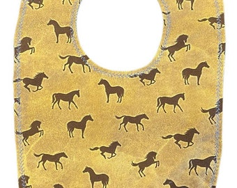 Horses Toddler Bib