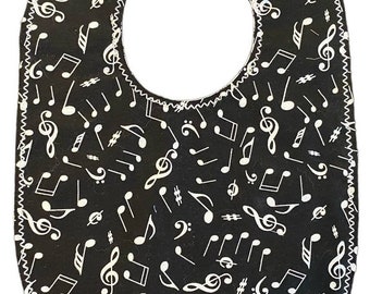 Musical Note Toddler Bib