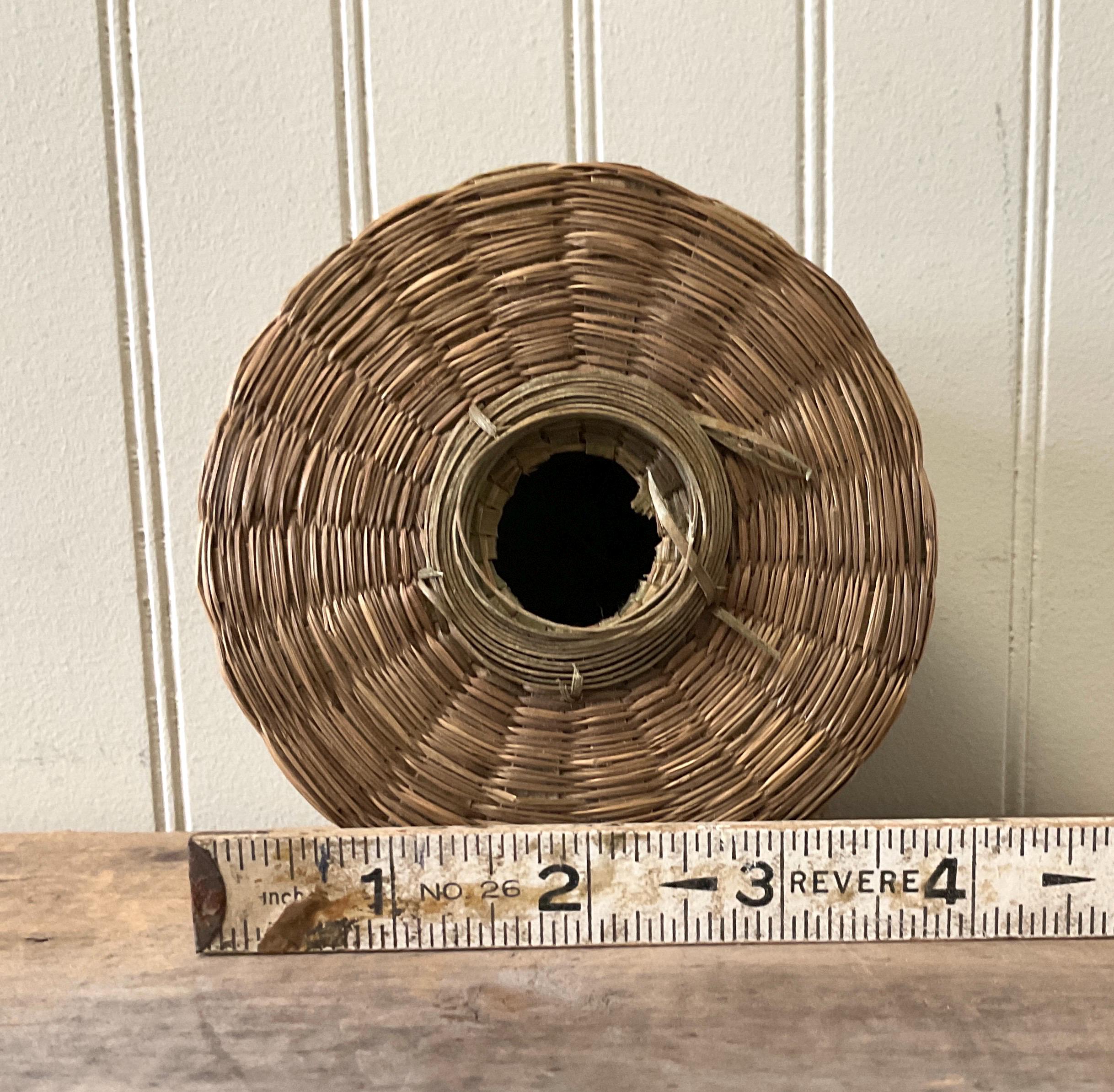 String Baskets Craft Vintage Wabanaki String Basket First Nation Artwork Basket Weaving ...