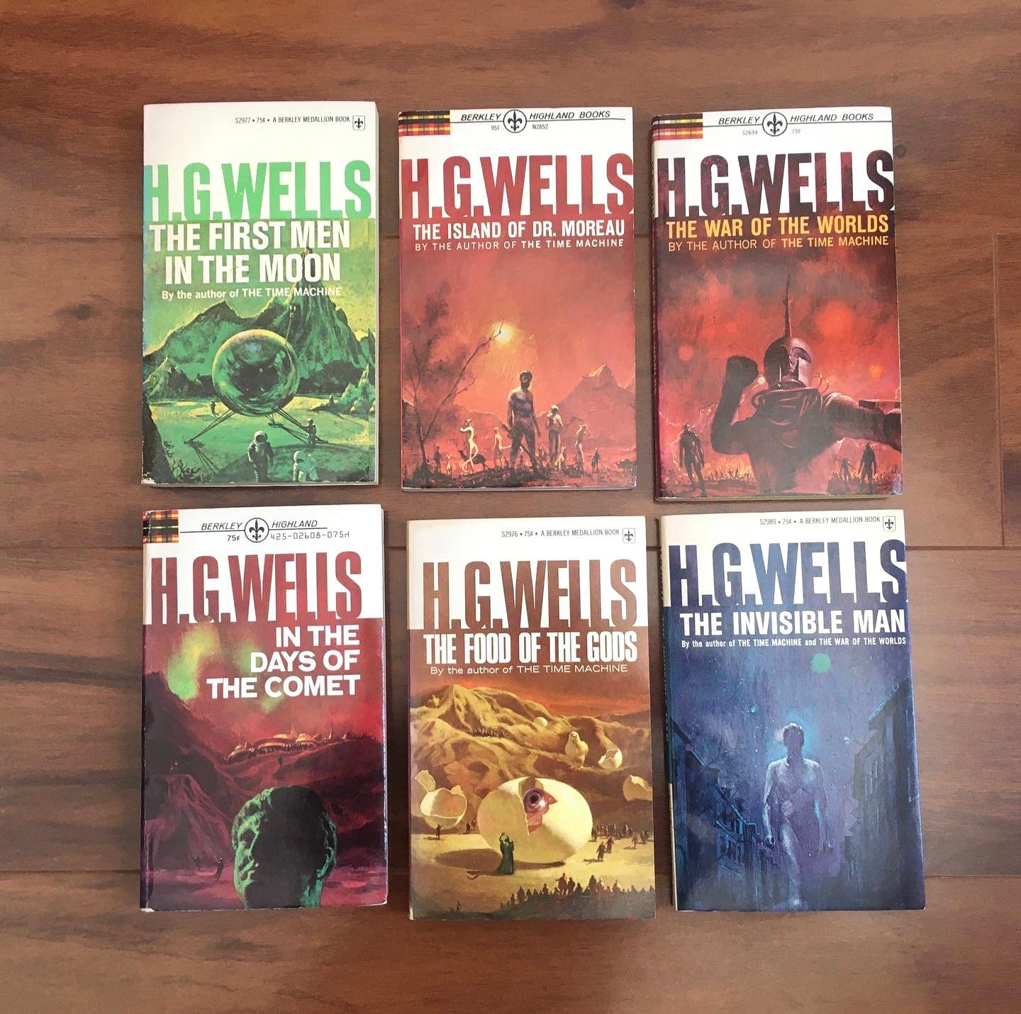 H. G. Wells Books Vintage Science Fiction Fantasy Sci-fi - Etsy India