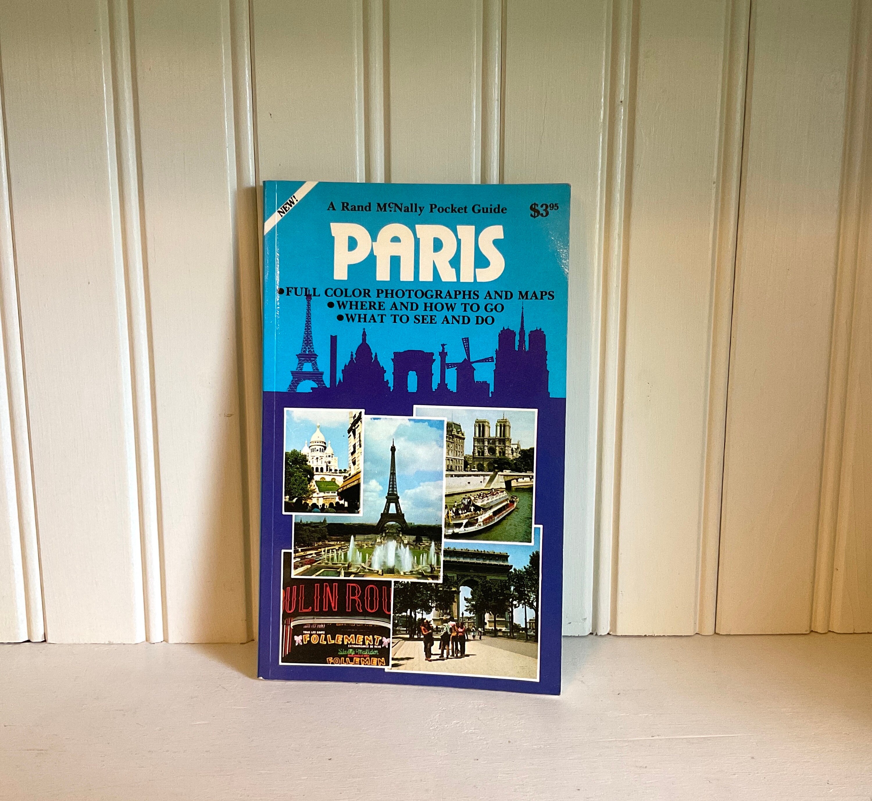 Vintage Paris Travel Guide, Visiting France Rand Mcnally