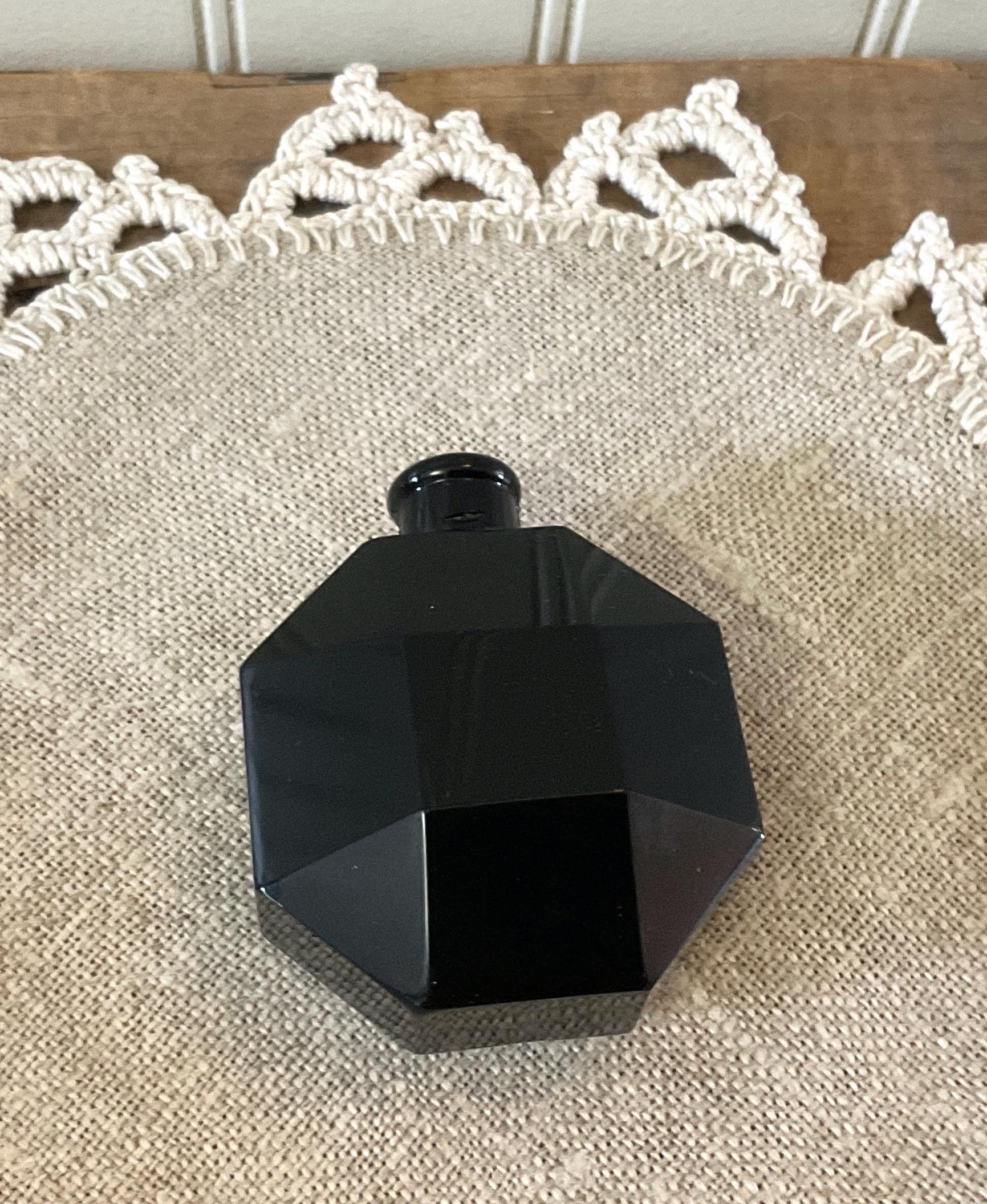 アンティーク パフュームガラス Antique Baccarat Black Glass Perfume Bottle, Le Dandy D'orsay