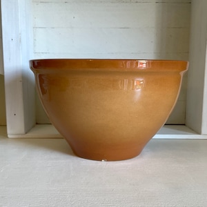 Small Vintage Roseville Bowl Utility Ware Brown Ware, Smallest Nesting Bowl, Mixing Bowl Farmhouse Kitchen, Baking with Grandma, 1930s