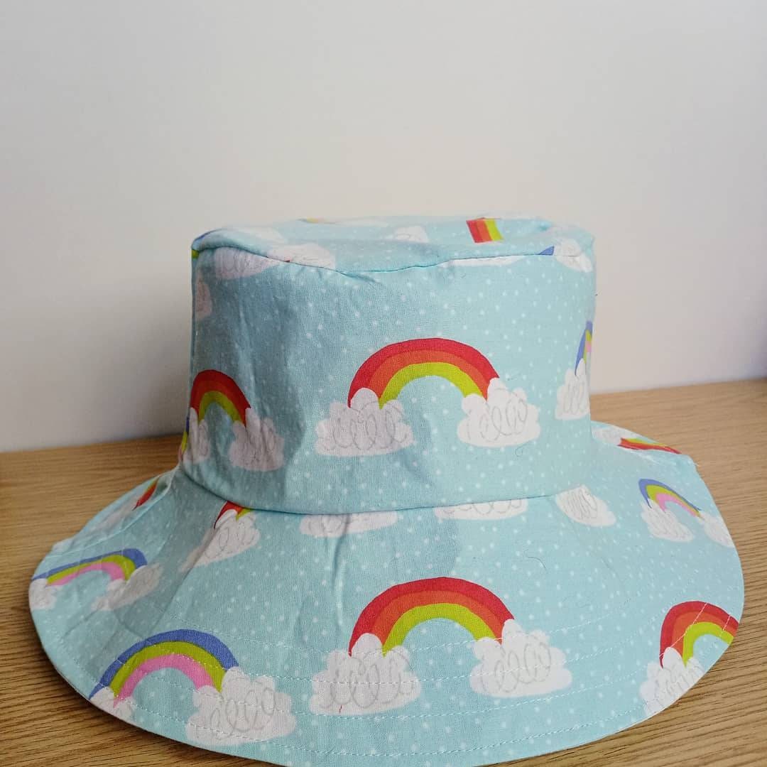 Rainbow bucket hat children Etsy