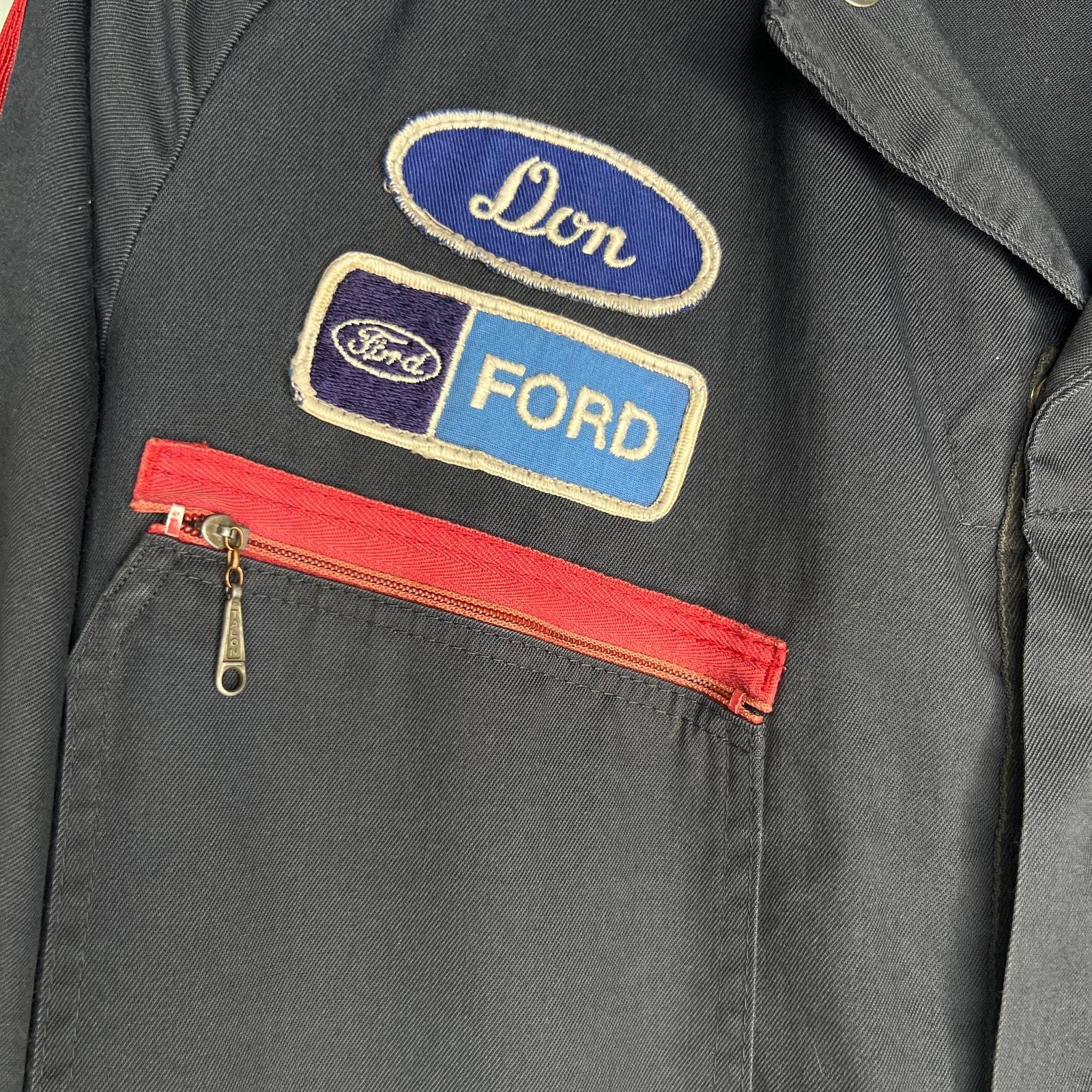 Vintage 70s Ford Esso Mechanic Coveralls: Unitog Workwear, Racing