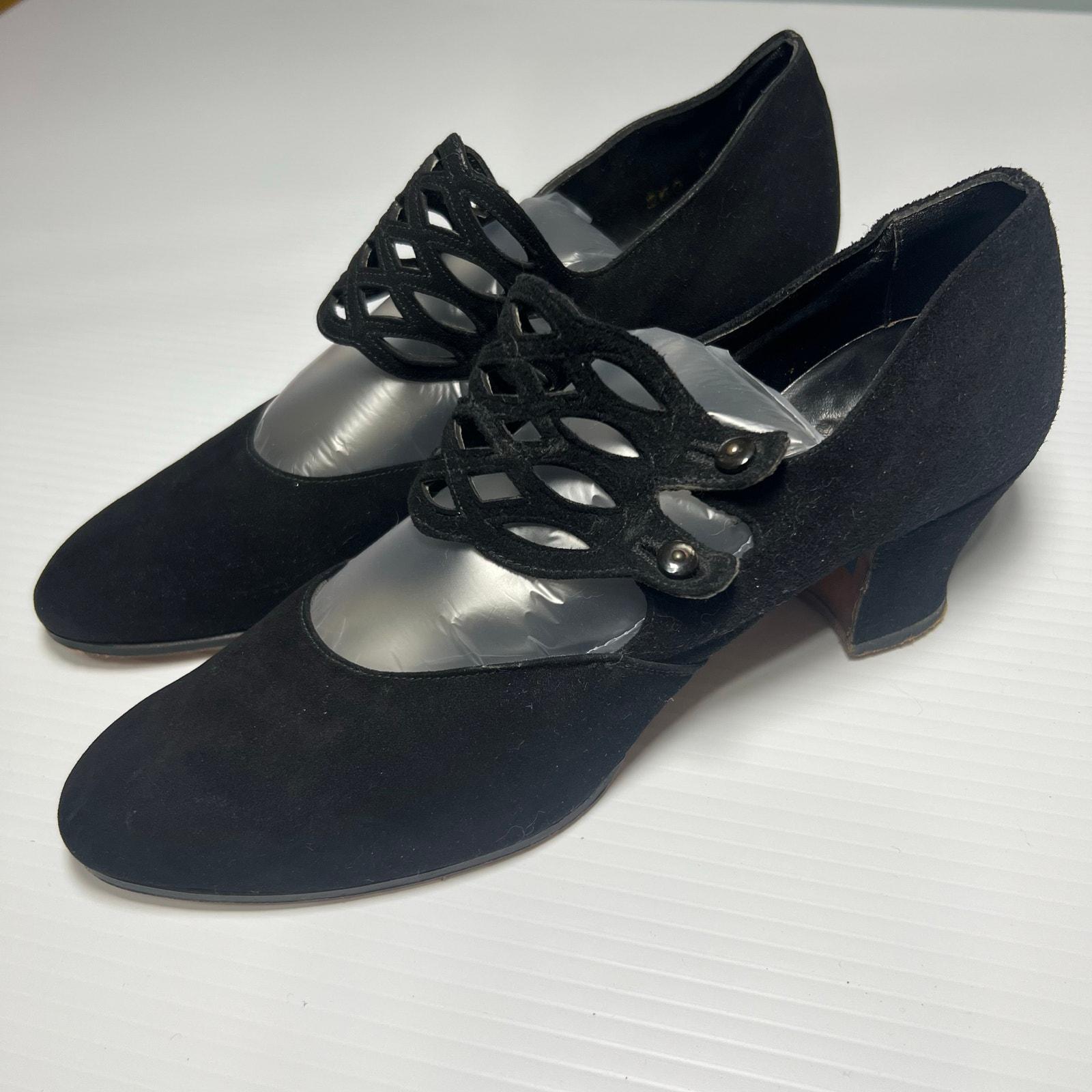 1930s Black Shoes