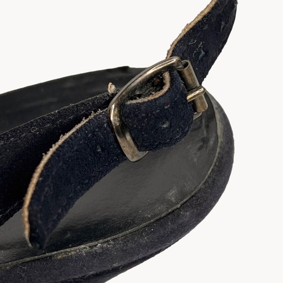 Vintage 40s 50s Windsor Fashions Navy Sling Back … - image 8