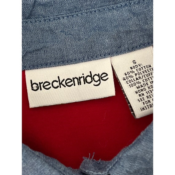 Vintage 80s Small Breckenridge Short Sleeve Top W… - image 7