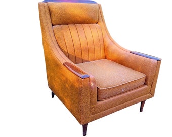 Mid Century Modern Koehler Avant High Back Lounge Chair Vintage Armchair