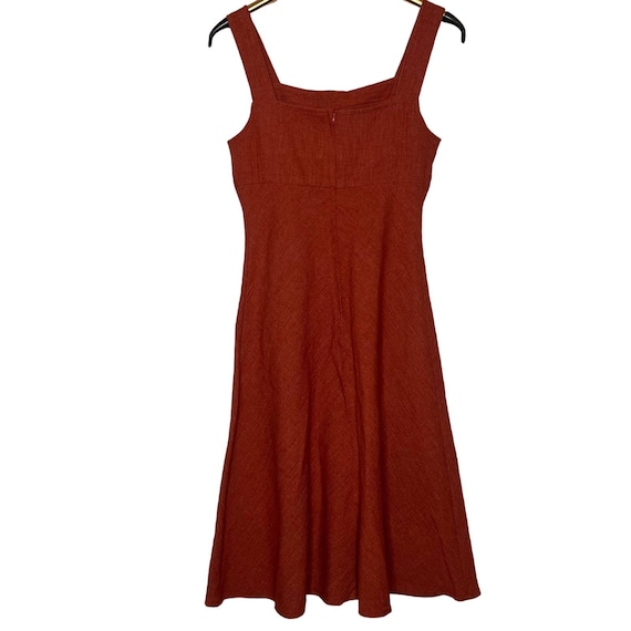 Vintage 70s Byers of California Rust Red Sundress… - image 2