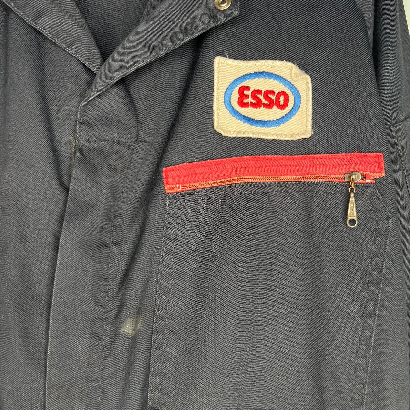 70's Vintage FORD CORNELIS フロッキージャージ Vintage 70s Ford Esso Mechanic Coveralls: Unitog Workwear, Racing