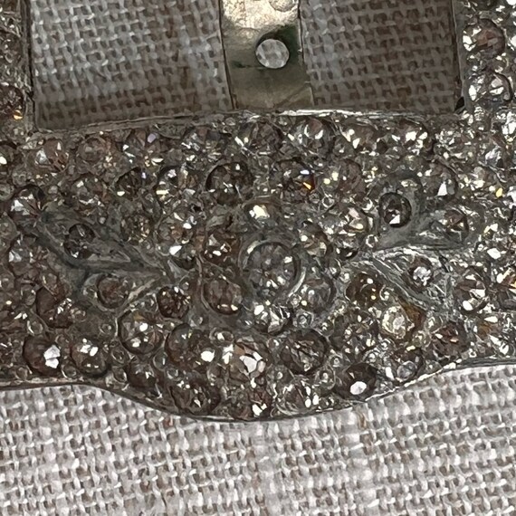 Vintage Art Deco Rhinestone Shoe Buckle 30s 40s F… - image 5