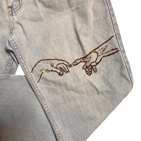 Vintage Hand Painted Haband Casual Joe Jeans Elas… - image 6