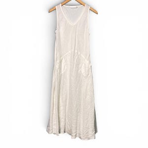 luna luz linen dress Ibiza Linen Midi Tank Dress