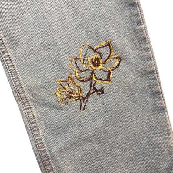 Vintage Hand Painted Haband Casual Joe Jeans Elas… - image 9