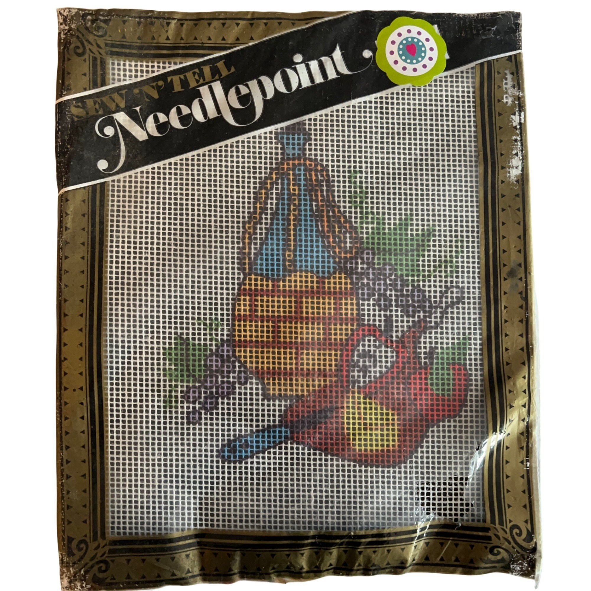 Alice Peterson Needlepoint Quote Accessory Bag -13 Mesh, 18 Mesh