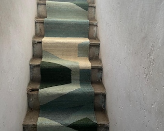 Natürlicher Jute-Hanfläufer, Eco-Friendly Pure Vegan, Hanf-Jute-Läufer, Treppenläufer, kundenspezifische Größe erhältlich, Treppen-Juteläufer