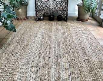 Grey shed Braided Super and Plush Reversible Indoor Area Rug for Bedroom & Living Room