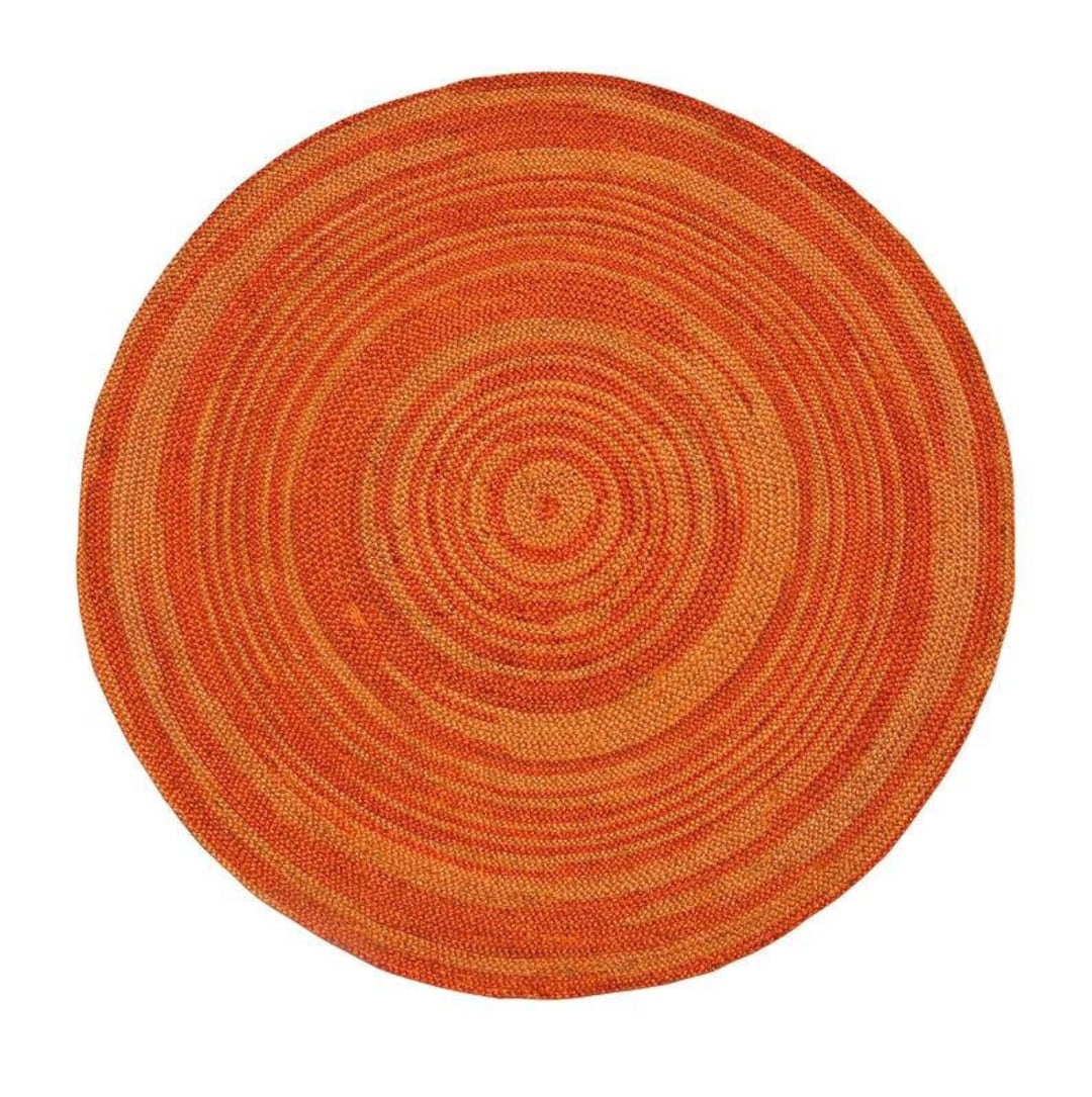 Jute Round Rug Natural Jute Rug Handmade Braided Rug Round Etsy