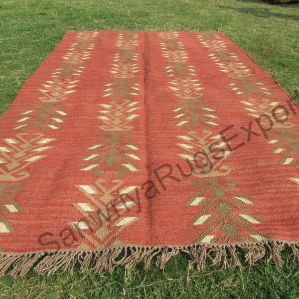 Beautiful Hand Made Kilim Rug, handmade rug, wool rug, kilim rug, area rug, modern kilim rug, Egyptian Handcrafts