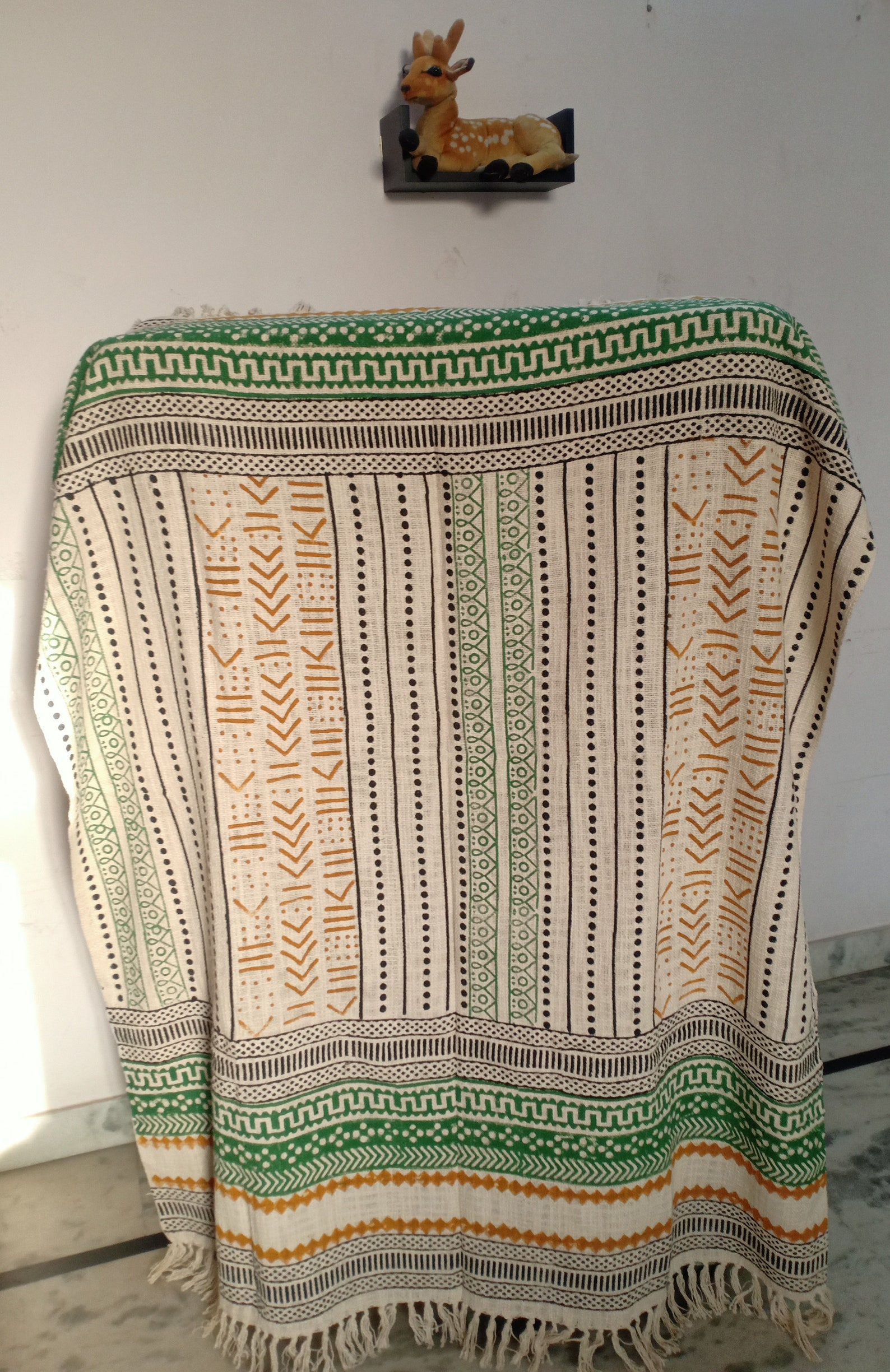 Rust Throw Blanket for Couch En Mudcloth Boho Throw with Etsy