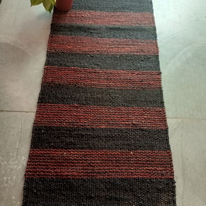 Hand Loomed Natural Jute Runner/Rug, Braided Jute Runner, Large Area Jute Rug, Custom Size Vintage Rug, Decorative Rugs,Boho Rug