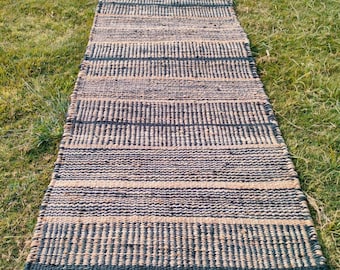 Handmade  hemp jute Rug runner throw carpet Hand loom Hemp Jute Runner hand loomed Decorative Rug Doormat Bed runner