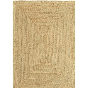 Natural Jute Braided Handmade Natural Jute Rectangle Rug Eco Friendly Pure Vegan Living Room Jute rug area rug Jute rug Warm Rug image 4