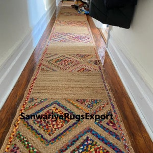 DECORATIVE Handmade Jute Cotton Chindi Rug Floor Décor Rag Area Carpet Rugs Bathroom Runner Colorful Braided RUG RAG