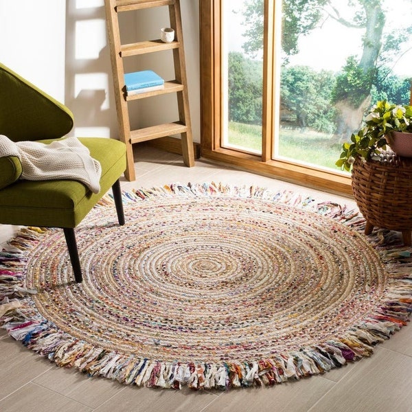 Round Jute Rug Etsy