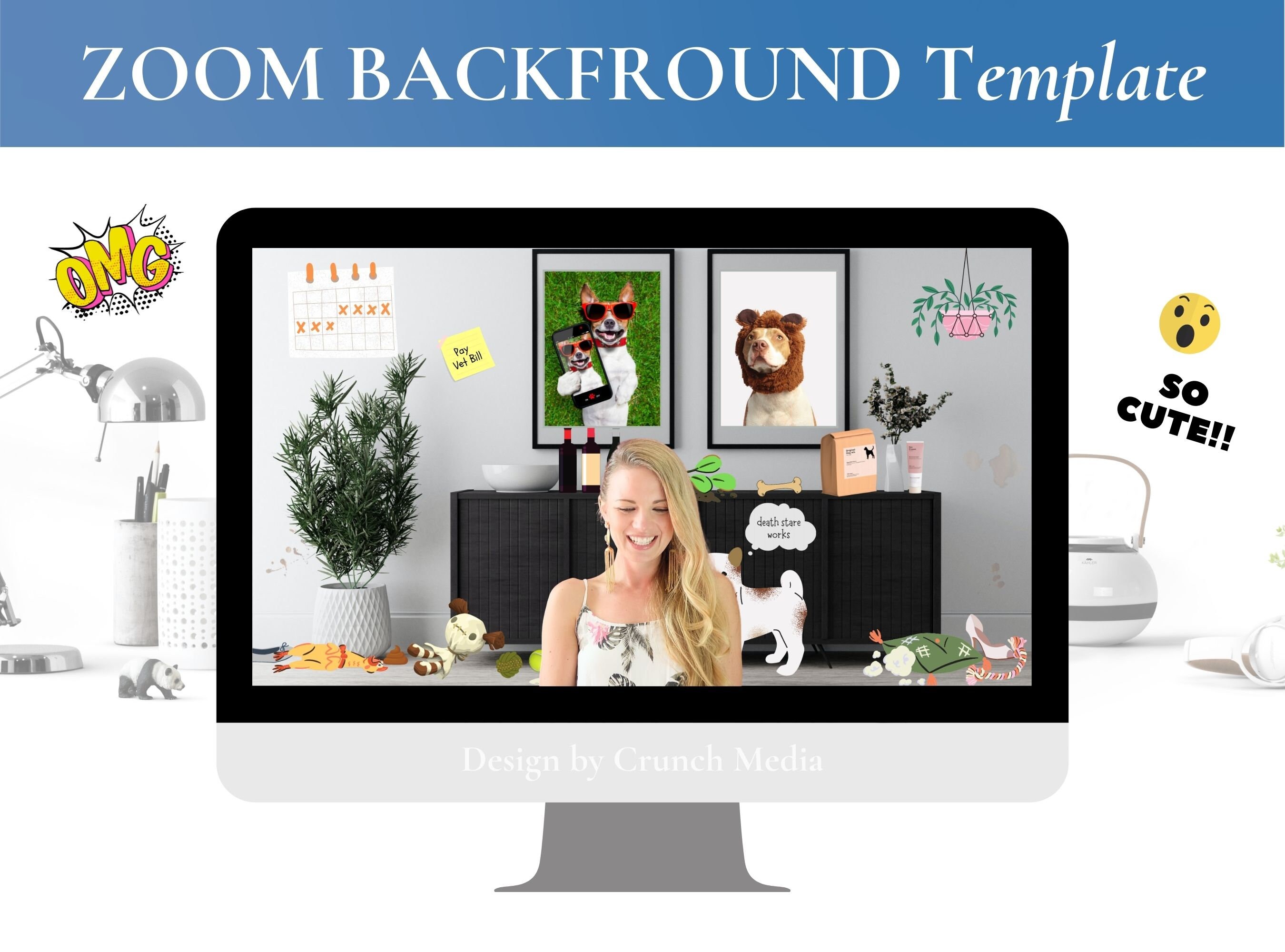 ZOOM Background Template Virtual Wallpaper Backdrop Etsy Singapore